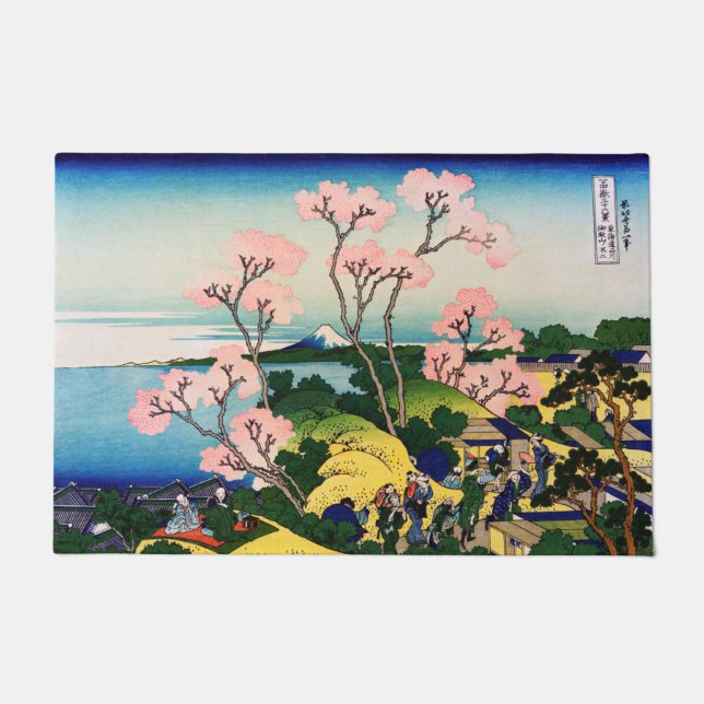 Paillasson Katsushika Hokusai - Gotenyama, Tokaido, Shinagawa (Devant)