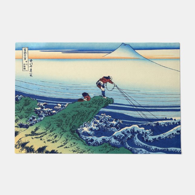Paillasson Katsushika Hokusai - Kajikazawa dans la province d (Devant)