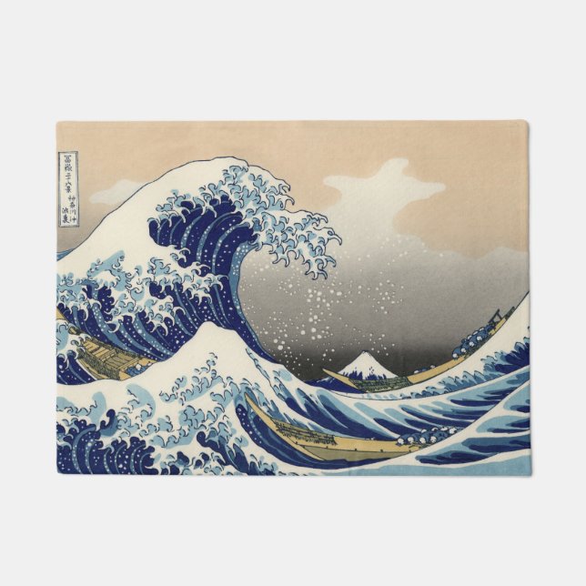 Paillasson KATSUSHIKA HOKUSAI - La grande vague outre de (Devant)