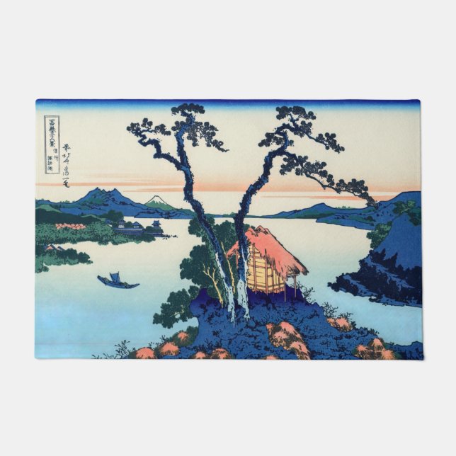 Paillasson Katsushika Hokusai - Lac Suwa dans la province de  (Devant)