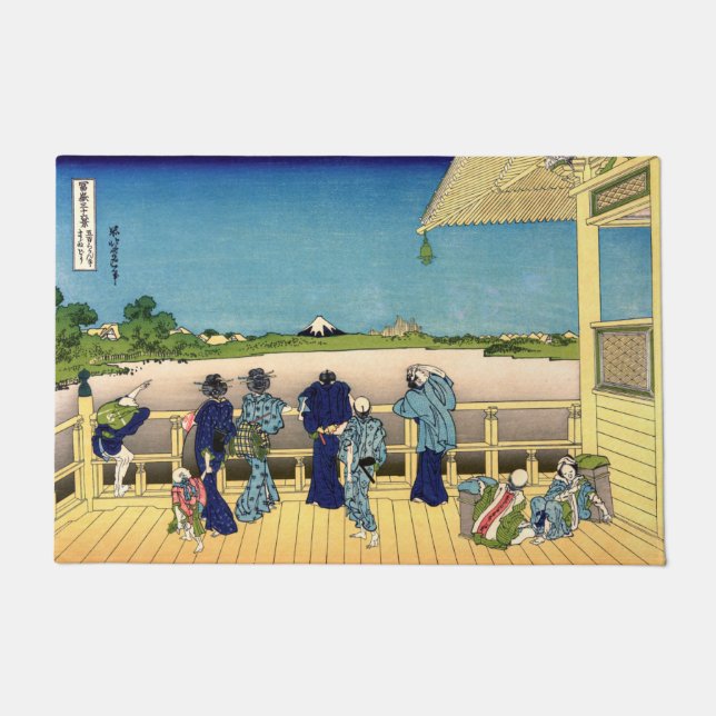 Paillasson Katsushika Hokusai - Salle de Sazai, Temple 500 Ra (Devant)
