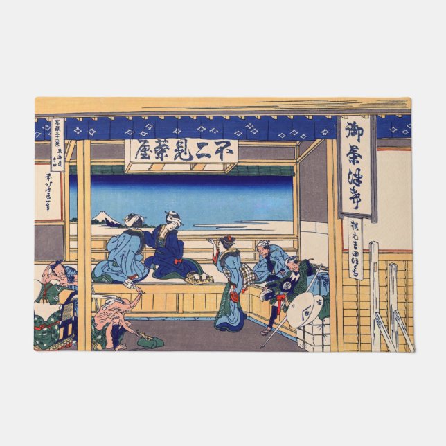 Paillasson Katsushika Hokusai - Yoshida sur le Tokaido (Devant)