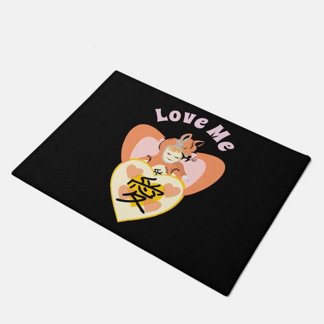 Paillasson Kawaii Foxy Cosplay Love Heart (Incliné)