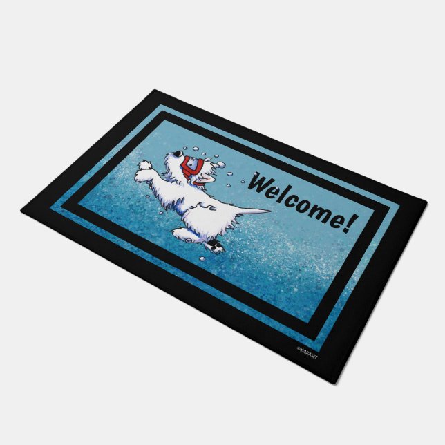 Paillasson KiniArt Diving Westie (Incliné)