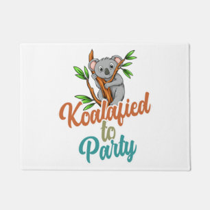 Paillasson Koalafied au Parti Qualifié Pun Cute et Funny Ko