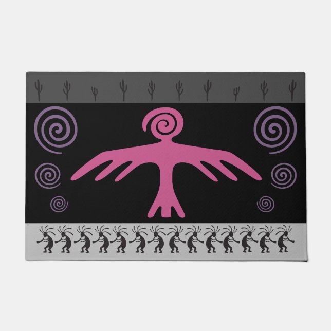 Paillasson Kokopelli Phoenix Bird Porte Sud-Ouest (Devant)