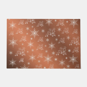 Paillasson kupfer,reindeer, star, stars, snowflake, christmas