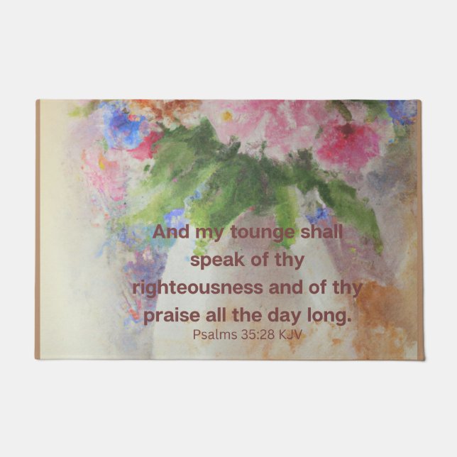 Paillasson La Bible aide à vous réconforter (Devant)