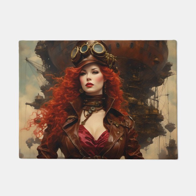 Paillasson La femme Steampunk (Devant)
