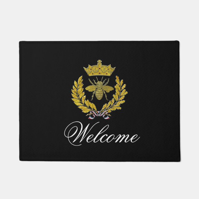 Paillasson La guirlande et l'abeille et couronnent votre (Devant)