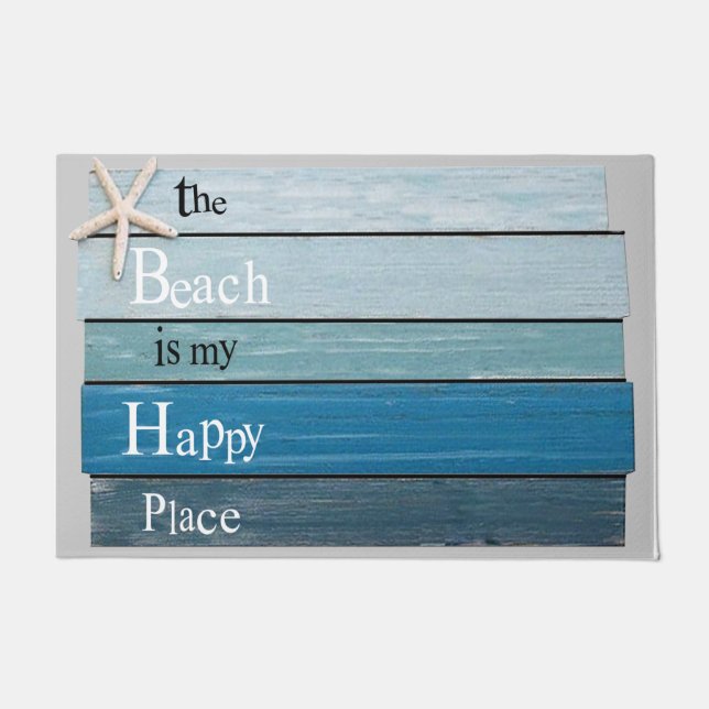 Paillasson La Plage Est Mon Joyeux Mat De Place, Maison De Pl (Devant)