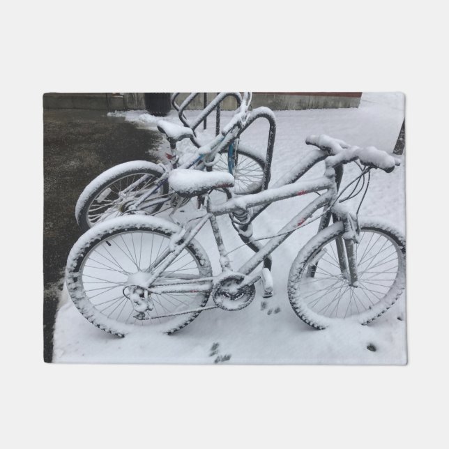 Paillasson La saison de bicyclette est terminée (Devant)