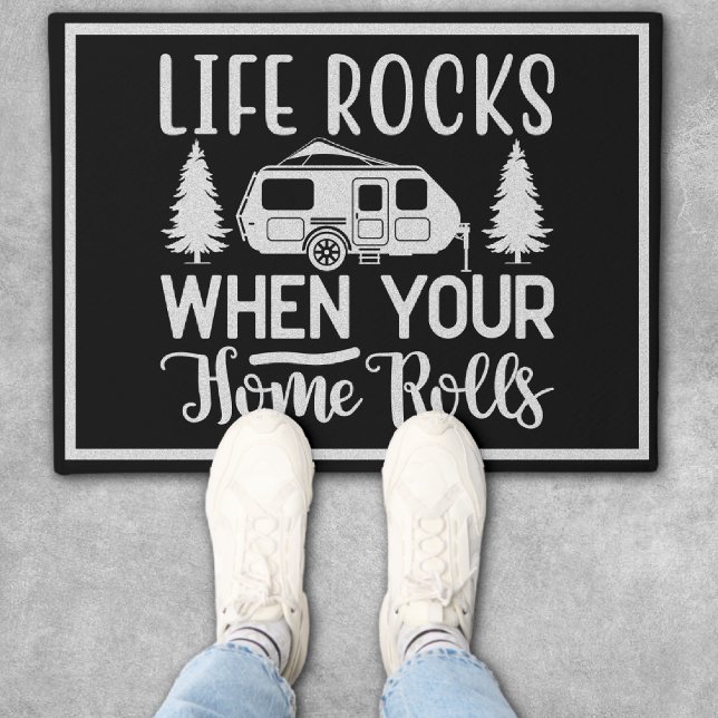 Paillasson La Vie Rocks Quand Votre Maison Roule (Créateur téléchargé)