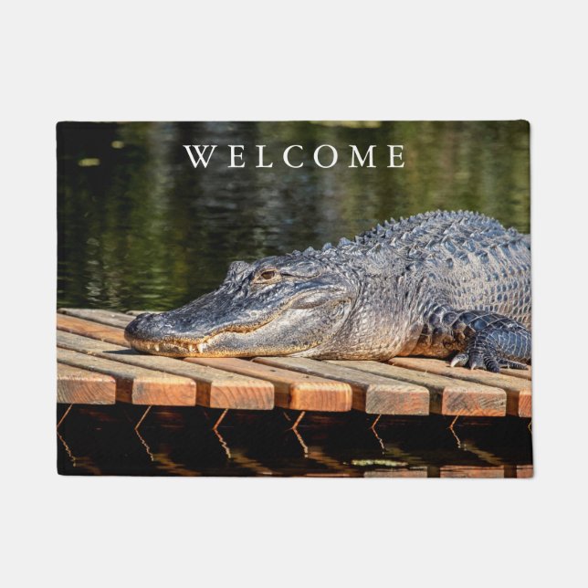 Paillasson L'alligator chez Homosassa jaillit parc d'état de (Devant)