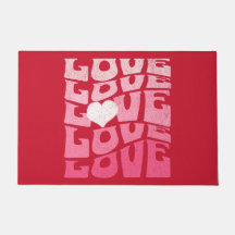 L'amour les années 70 rétro de Valentine