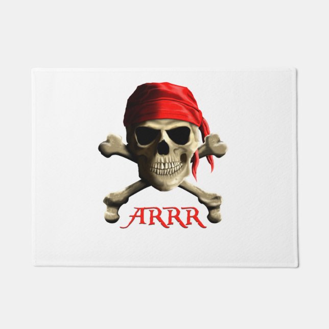 Paillasson L'ARRR parle comme un Jolly roger pirate (Devant)