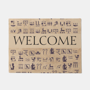 Paillasson L'art des hiéroglyphes égyptiens antiques sur parc
