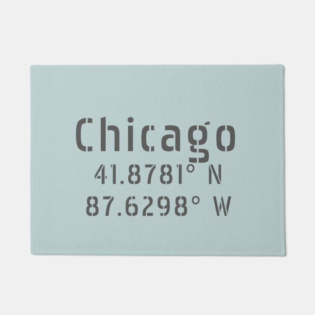 Paillasson Latitude de Chicago (Devant)