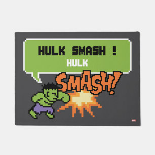 Paillasson L'attaque de Hulk 8Bit - Hulk écrase !