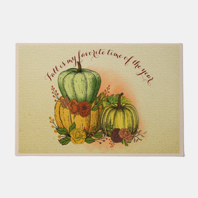 Paillasson L'automne est ma période préférée de l'année (Devant)