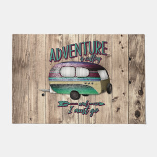 Paillasson L'aventure appelle et je dois aller Mint Purple Ca
