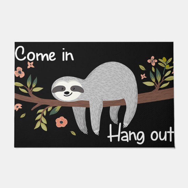 Paillasson Lazy Sloth Welcome Doormat - Indoor (Devant)