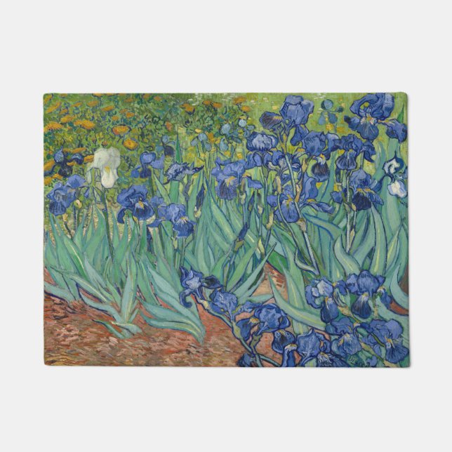 Paillasson Le Mat des Portes Irises de Vincent Van Gogh (Devant)