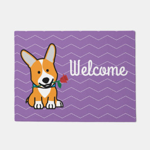 Paillasson Le Pembroke Gallois Valentine de chiot de chien de