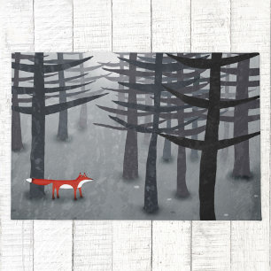 Paillasson Le renard et la forêt