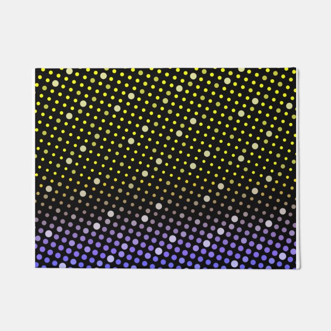 Paillasson L'Elegant Neon Glowing polka (Devant)