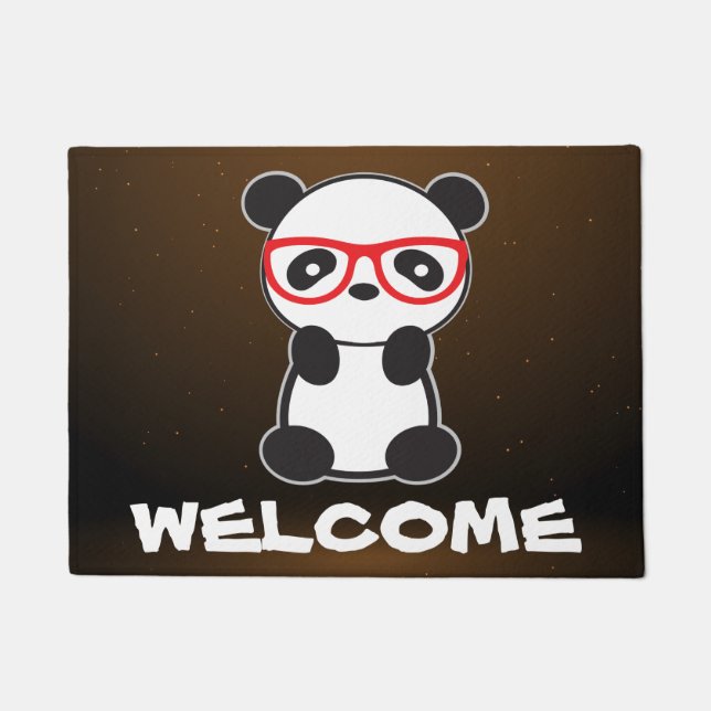Paillasson Leon Le Panda Bear Welcome Mat (Devant)