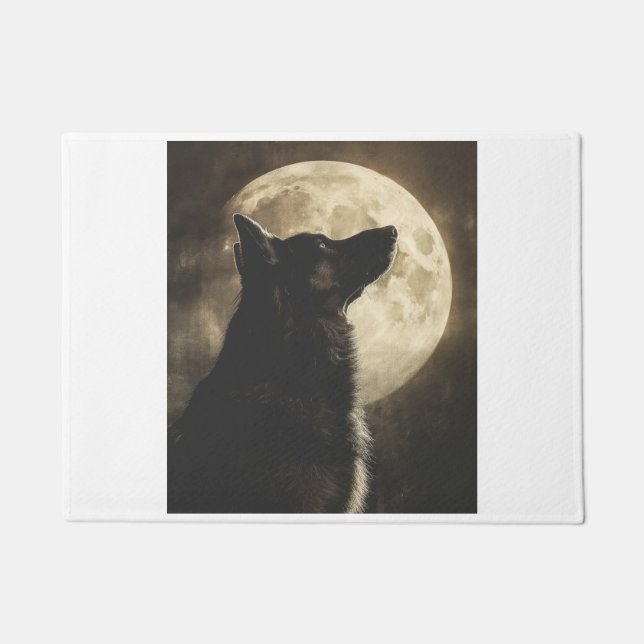 Paillasson Les bergers allemands hurlent sur la lune (Devant)