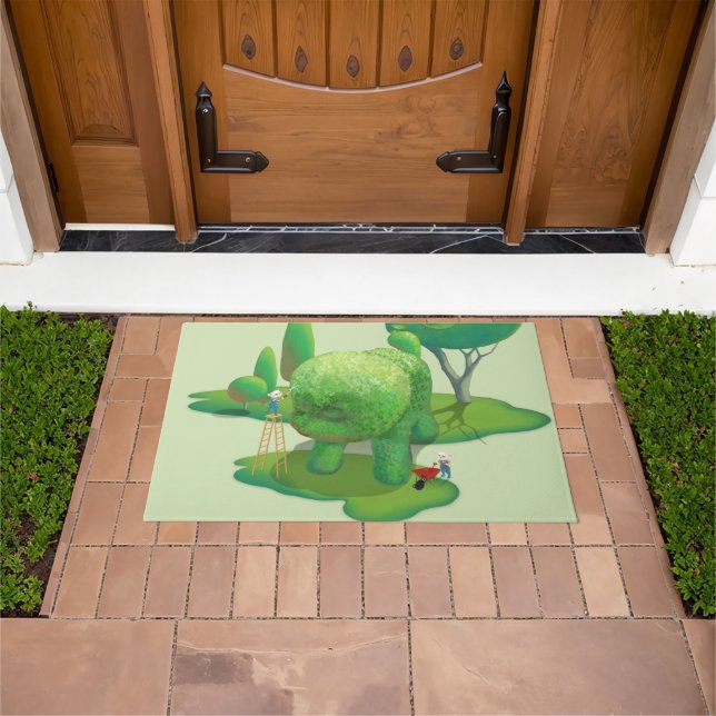 Paillasson Les jardiniers de chats et les animaux verts (De plein air)