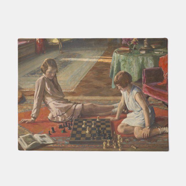 Paillasson Les joueurs d'échecs (par John Lavery) (Devant)