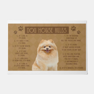 Paillasson Les règles de la Maison des Chiens de Poméranie, S