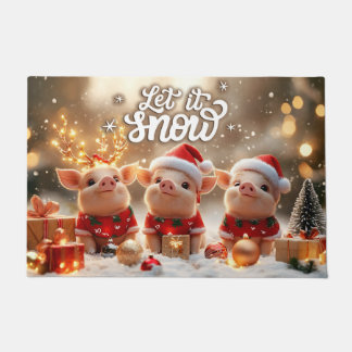 Paillasson Let It Snow Christmas Doormat – Festive Welcome Ma