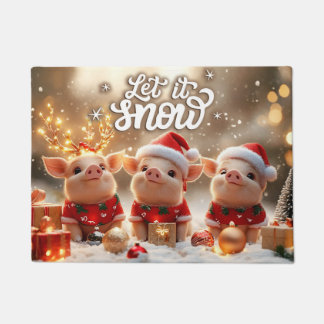 Paillasson Let It Snow Christmas Doormat – Festive Welcome Ma
