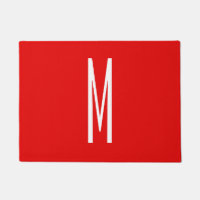 Lettre initiale Monogramme Style moderne Rouge Bla