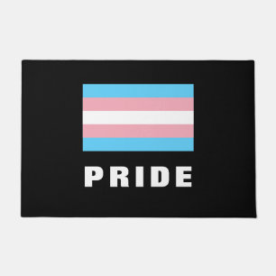 Paillasson LGBTQ Rainbow Trangender Pride drapeau Texte perso