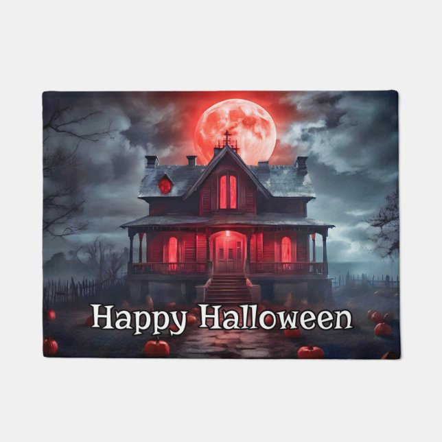 Paillasson L'Habillage hanté | Bonne Halloween (Devant)