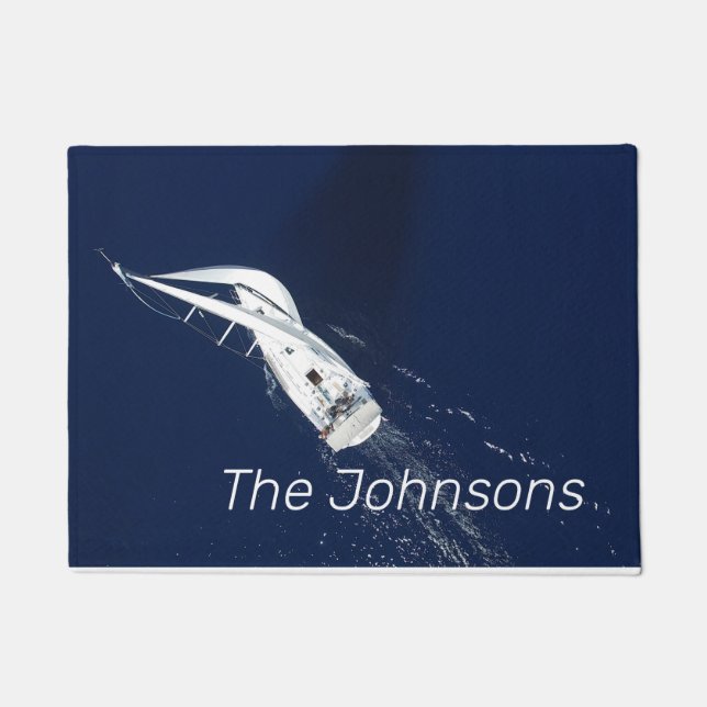 Paillasson Liberté de la voile Vue de l'oeil des oiseaux (Devant)