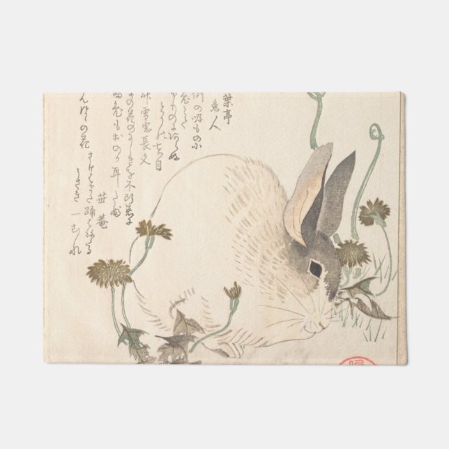 Paillasson Lièvre Et Dandelion Kubo Shunman (Devant)