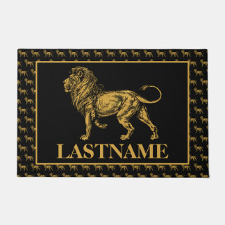 Paillasson Lion d'or personnalisé