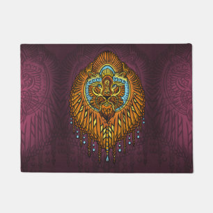Paillasson Lion Regal Spirit La Rue Mandala Tribale Ornée