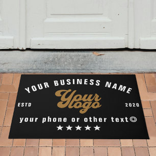 Paillasson Logo Black Business Nom de l'entreprise Marque