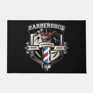 Paillasson Logo classique Barbershop Personnalisez 24" x 36"