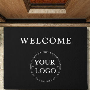 Paillasson Logo d'affaires moderne noir promotionnel