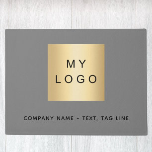 Paillasson Logo d'entreprise gris