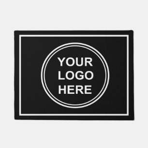 Paillasson Logo d'entreprise moderne noir