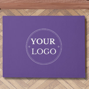 Paillasson Logo d'entreprise moderne violet promotionnel
